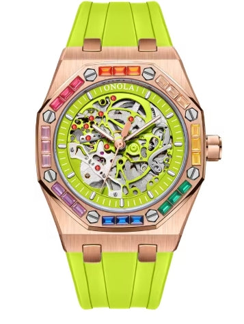 montres automatiques marque affaires hommes montre mécanique militaire lumineux étanche