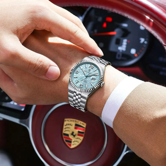 montre en acier inoxydable Quartz hommes