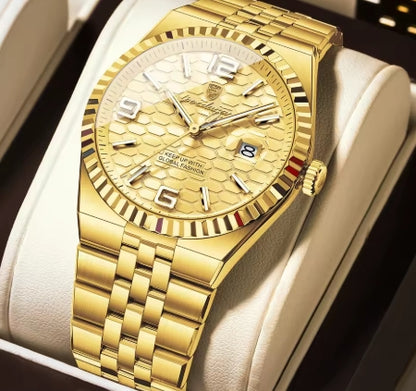 montre en acier inoxydable Quartz hommes