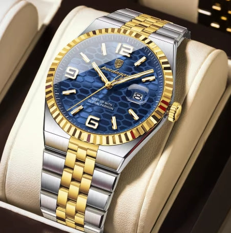 montre en acier inoxydable Quartz hommes