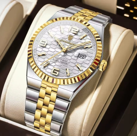 montre en acier inoxydable Quartz hommes