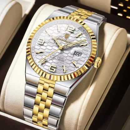 montre en acier inoxydable Quartz hommes