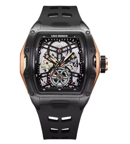 Montre mécanique automatique étanche pour homme