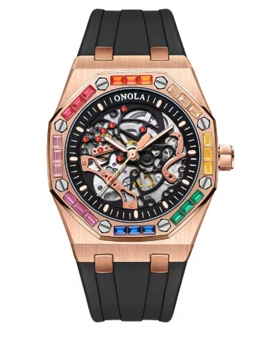 montres automatiques marque affaires hommes montre mécanique militaire lumineux étanche