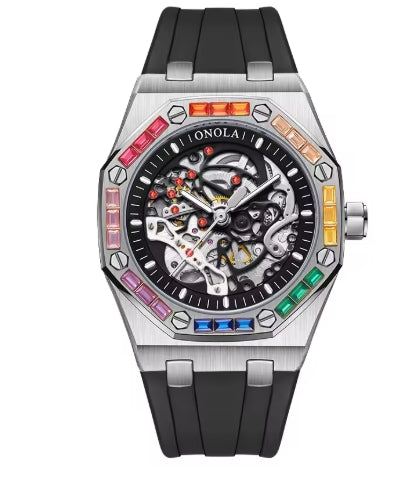 montres automatiques marque affaires hommes montre mécanique militaire lumineux étanche