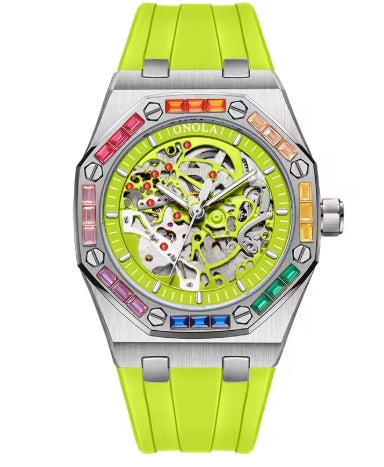 montres automatiques marque affaires hommes montre mécanique militaire lumineux étanche